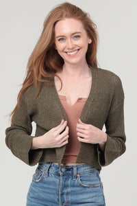 Light Weight Open Knit Cardigan Sweater - Assorted Colors