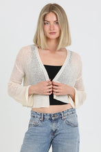 Light Weight Open Knit Cardigan Sweater - Assorted Colors