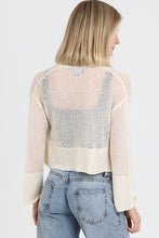 Light Weight Open Knit Cardigan Sweater - Assorted Colors