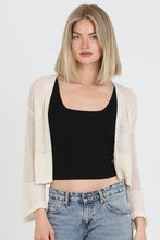 Light Weight Open Knit Cardigan Sweater - Assorted Colors