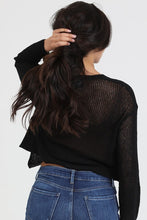 Light Weight Open Knit Cardigan Sweater - Assorted Colors