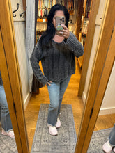 Distressed Mineral Washed Sweater - Charcoal or Mocha