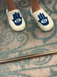 Hamsa Eye Slippers