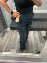 VINTAGE HAVANA DARK DENIM WASHED TENCEL CARGO PANT