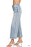 HIGH RISE WIDE LEG PINTUCK DENIM PANTS - LIGHT