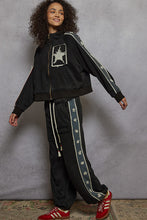 POL bottom in French terry with star patch trim - Vintage Moss or Black