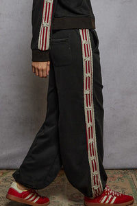 POL bottom in French terry with star patch trim - Vintage Moss or Black