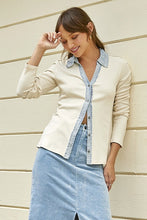 Washed Thermal Button Down Top - Assorted Colors