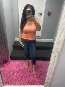 JUDY BLUE CAPRI WITH SIDE SLIT