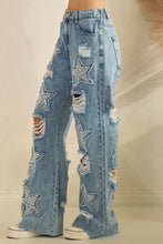 Oli & Hali Washed Stone On Star Denim Pants