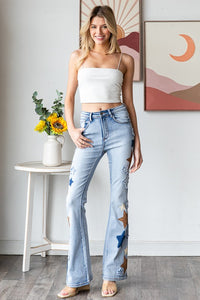 Oli & Hali Washed Star Patchwork Denim Jeans