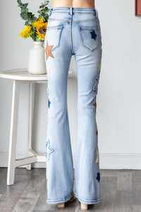 Oli & Hali Washed Star Patchwork Denim Jeans
