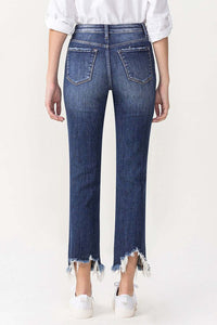 LOVERVET BY VERVET HIGH RISE CROP STRAIGHT JEANS