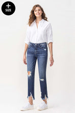 PLUS LOVERVET BY VERVET HIGH RISE CROP STRAIGHT JEANS