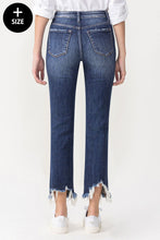 PLUS LOVERVET BY VERVET HIGH RISE CROP STRAIGHT JEANS