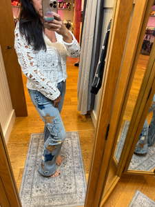 Oli & Hali Washed Star Patchwork Denim Jeans