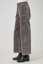 Mystree Washed Corduroy Trousers - Washed Green or Washed Black