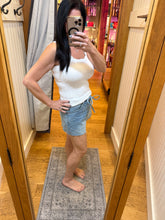 HIDDEN Medium High Rise Tie Waist A Line Shorts