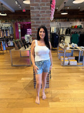 HIDDEN Medium High Rise Tie Waist A Line Shorts