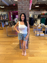 HIDDEN Medium High Rise Tie Waist A Line Shorts