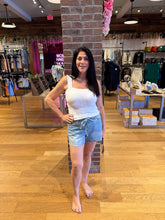 HIDDEN Medium High Rise Tie Waist A Line Shorts