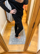 Ariella Cargo Pocket Jogger With Sequin Detail - Black or Navy