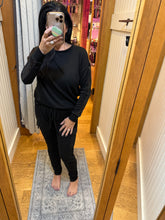 Ariella Top With Sleeve Sequin Detail - Black or Navy