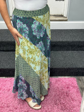 Mystree Mixed Print Skirt - Green or Citron Mix