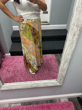 Mystree Mixed Print Skirt - Green or Citron Mix