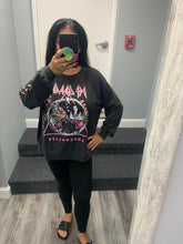 Def Leppard Adrenalize Long Sleeve Burnout Sweatshirt