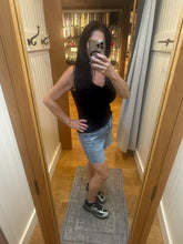 VERVET BY FLYING MONKEY Super High Rise A Line Denim Shorts