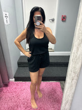 Ariella Scuba Romper With Pockets - Black Or Denim Blue