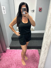 Ariella Scuba Romper With Pockets - Black Or Denim Blue