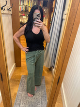 FRENCH TERRY WASHED EXPOSED-SEAM WIDE LEG PANTS - ASSORTED COLORS