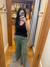 FRENCH TERRY WASHED EXPOSED-SEAM WIDE LEG PANTS - ASSORTED COLORS