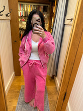ACID WASH FLEECE PALAZZO SWEATPANTS WITH POCKETS - ASSORTED COLORS
