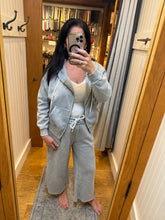 ACID WASH FLEECE PALAZZO SWEATPANTS WITH POCKETS - ASSORTED COLORS