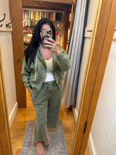 ACID WASH FLEECE PALAZZO SWEATPANTS WITH POCKETS - ASSORTED COLORS