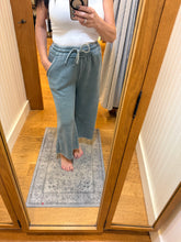 ACID WASH FLEECE PALAZZO SWEATPANTS WITH POCKETS - ASSORTED COLORS