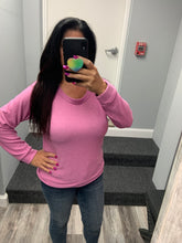 BRUSHED SOFT HACCI  L/S CREW RAGLAN - ASSORTED COLORS