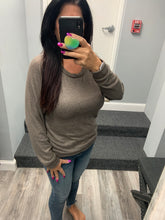 BRUSHED SOFT HACCI  L/S CREW RAGLAN - ASSORTED COLORS
