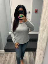 BRUSHED SOFT HACCI  L/S CREW RAGLAN - ASSORTED COLORS