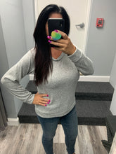 BRUSHED SOFT HACCI  L/S CREW RAGLAN - ASSORTED COLORS