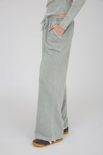 Washed Wide Leg Drawstring Lounge Pants - Olive or Charcoal