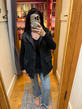 Alpine Fleece Zip Up Hooded Vest - Deep Navy (More Black IMO)