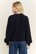 Button Front Cardigan Sweater Pocket - Black or Off White