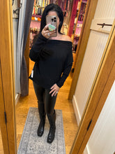 SIX FIFTY THE ANYWHERE TOP| LUREX OFF THE SHOULDER - BLACK OR SILVER