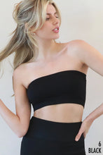 NIKIBIKI Ribbed Bandeau Top - White, Black or Stone