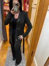 SIX FIFTY Samantha Lurex Front Tie Cardigan - Black