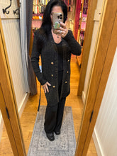 SIX FIFTY Samantha Lurex Front Tie Cardigan - Black